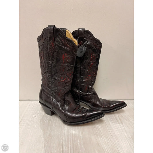 Boots Western By Corral In Black & Red, Size: 9.5