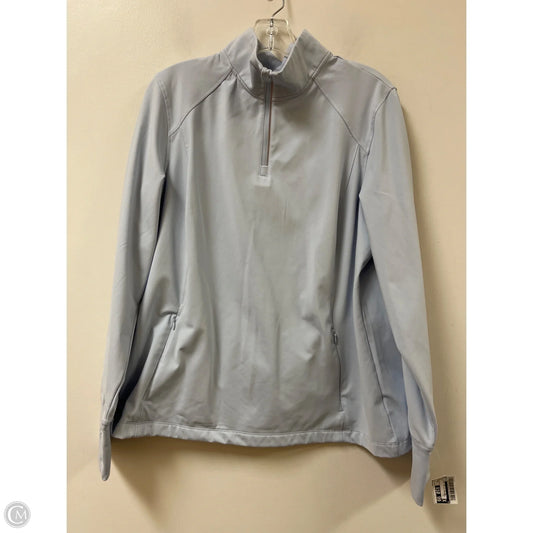 Athletic Top Long Sleeve Collar By Avia In Blue, Size: 2x
