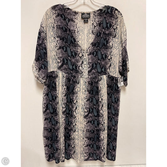 Dress Casual Short By Angie In Snakeskin Print, Size: S