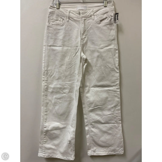 Jeans Wide Leg By Vervet In White, Size: 8