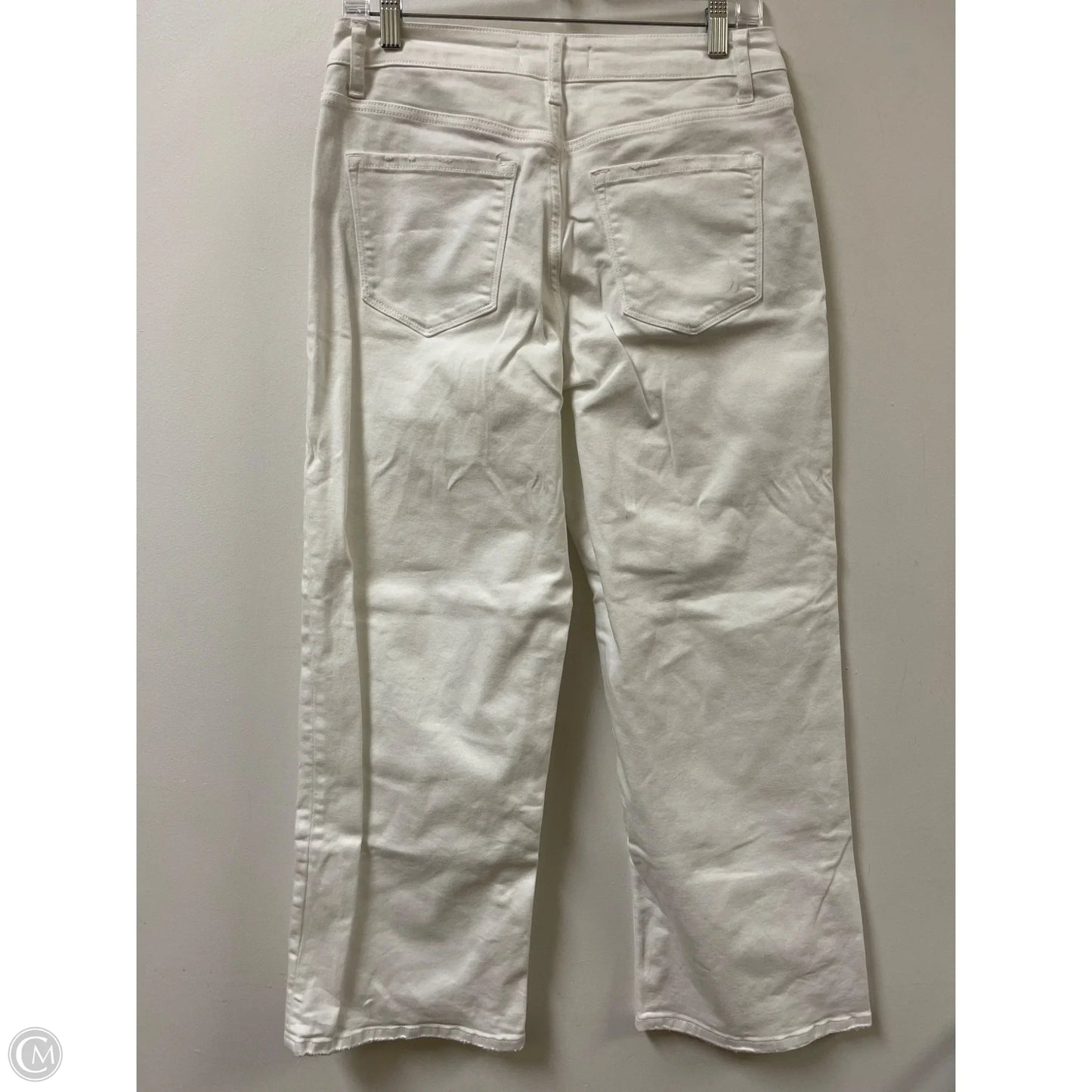 Jeans Wide Leg By Vervet In White, Size: 8