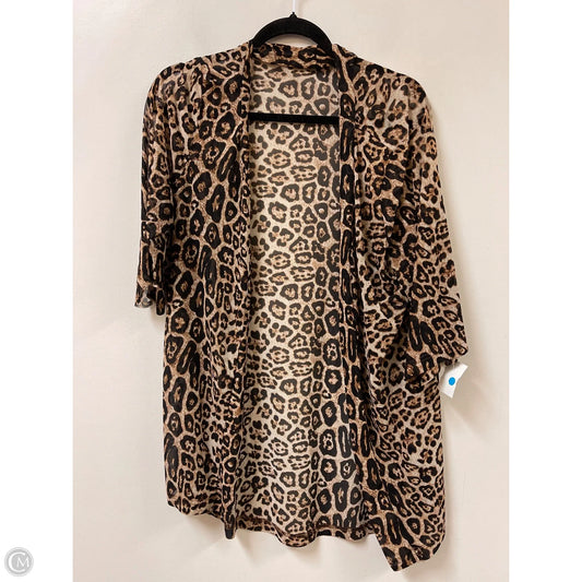 Kimono By Crazy Train In Animal Print, Size: Osfm