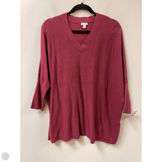 Sweater By Pure Jill In Red, Size: M