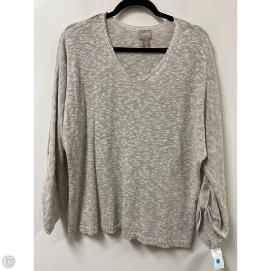 Sweater By Chicos In Cream, Size: Xl