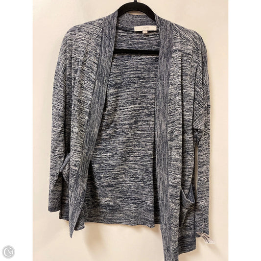 Sweater Cardigan By Loft In Navy, Size: L