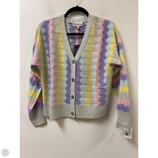 Sweater Cardigan By Clothes Mentor In Multi-colored, Size: L