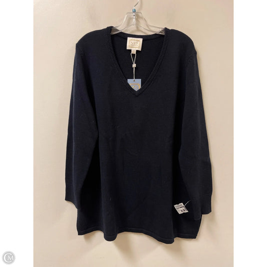 Tunic Long Sleeve By Sail To Sable In Navy, Size: 1x
