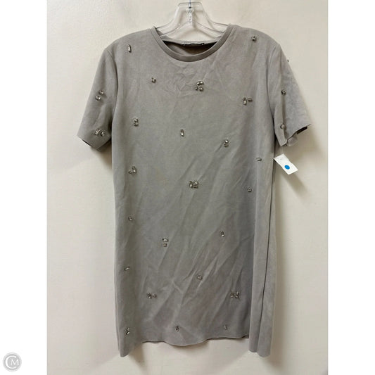 Dress Casual Short By Zara In Grey, Size: M