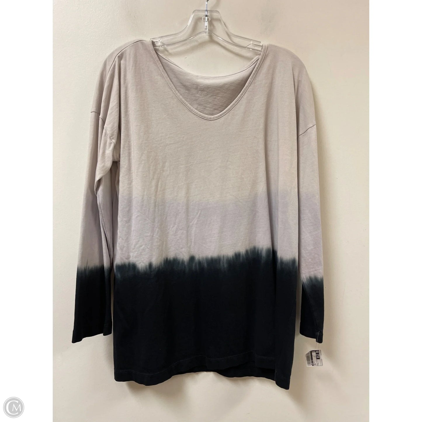 Top Long Sleeve By Pure Jill In Grey, Size: L