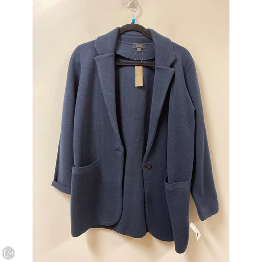 Sweater Cardigan By J. Crew In Navy, Size: Xs