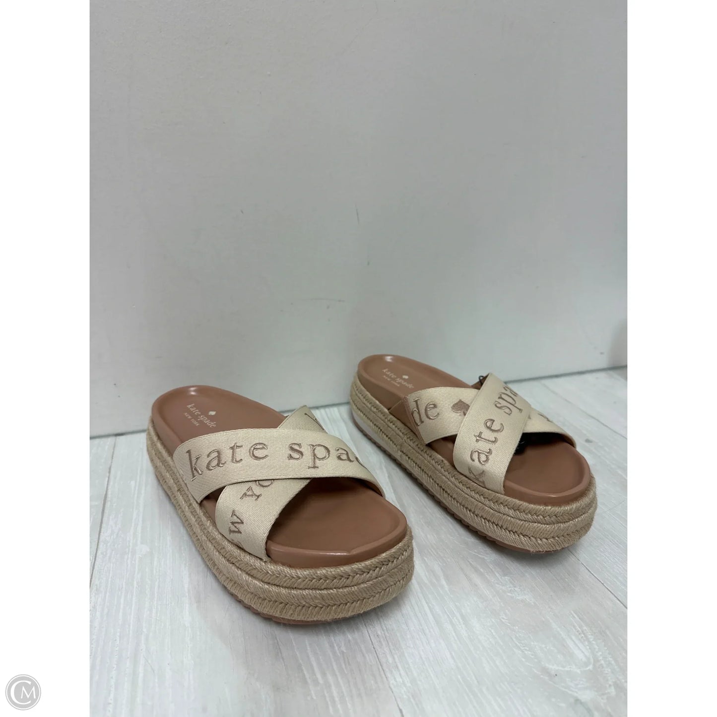 Sandals Designer By Kate Spade In Cream, Size: 10