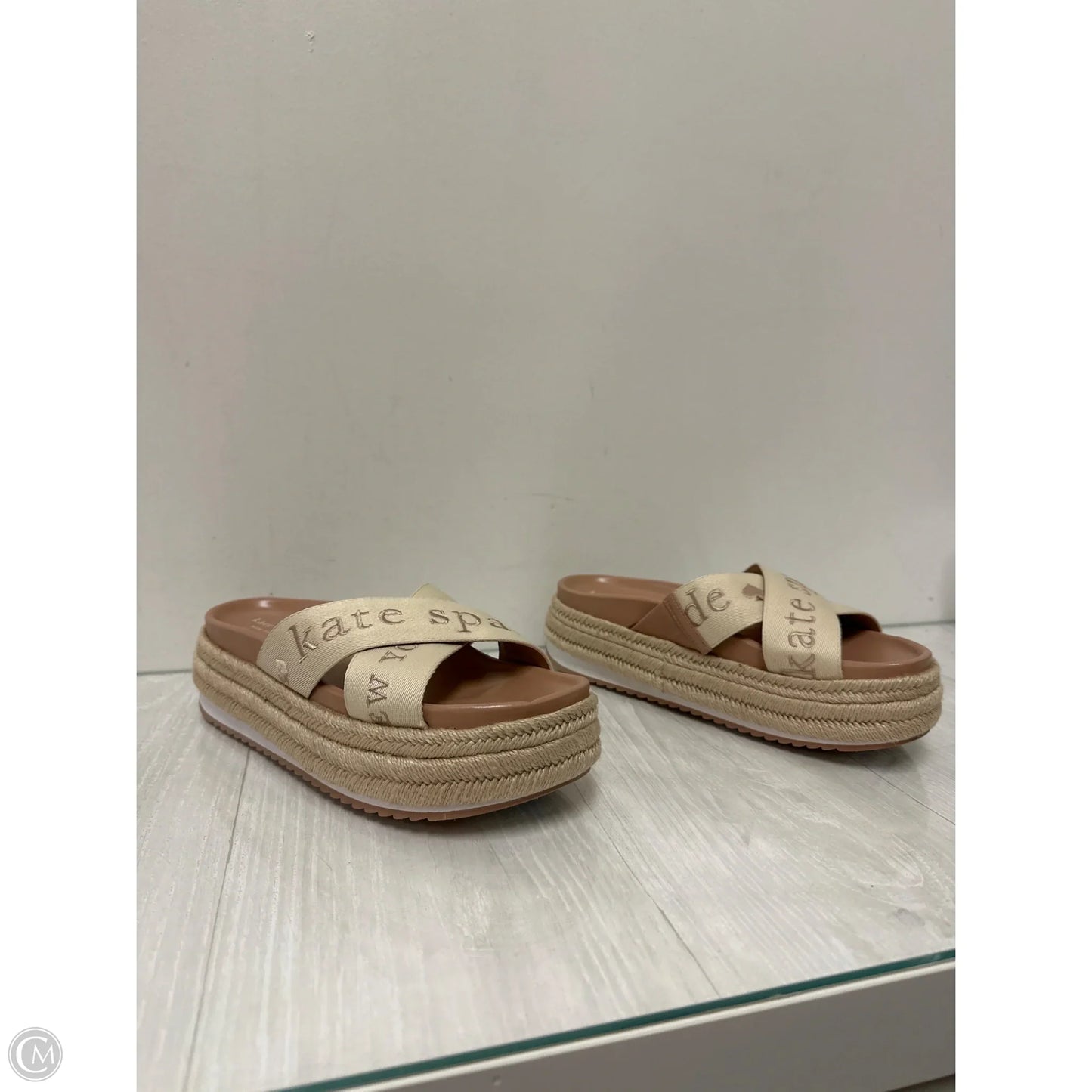 Sandals Designer By Kate Spade In Cream, Size: 10