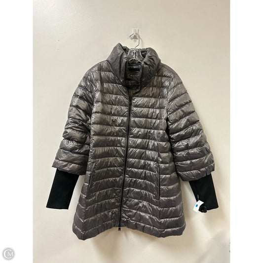 Coat Puffer & Quilted By Calvin Klein In Grey, Size: Xl