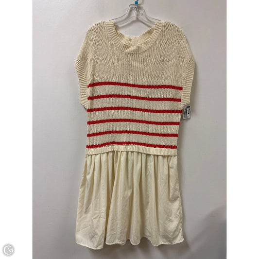 Dress Casual Midi By Entro In Cream, Size: L