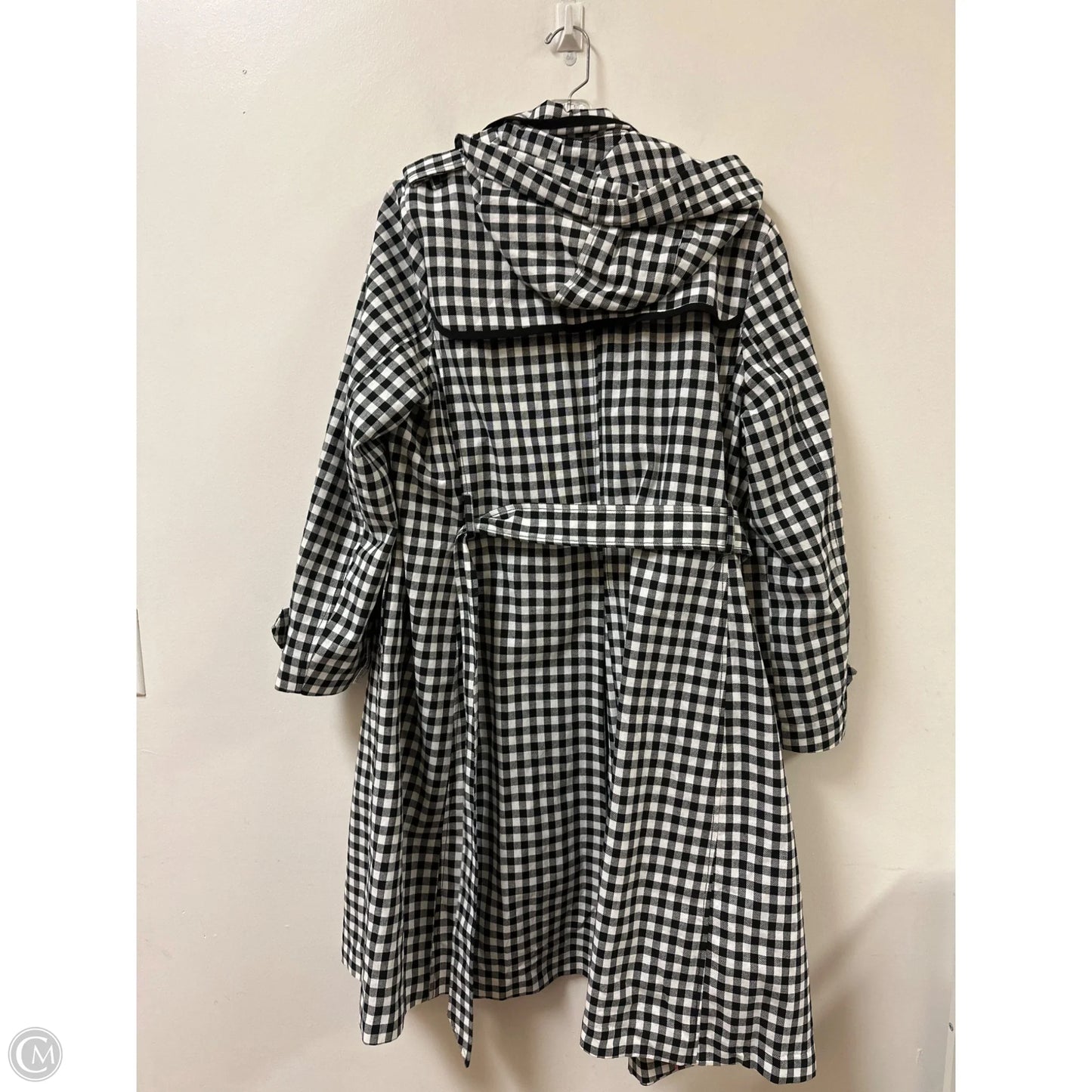 Coat Designer By Kate Spade In Black & White, Size: Xl