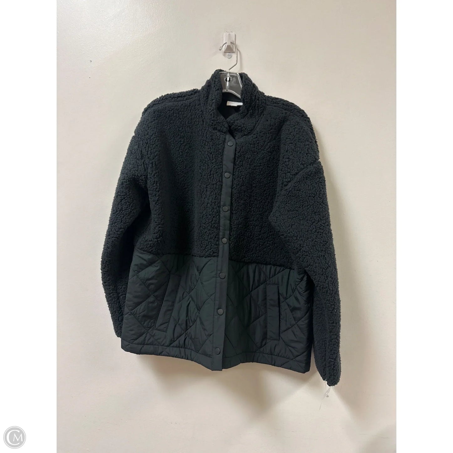 Jacket Faux Fur & Sherpa By J. Jill In Black, Size: M