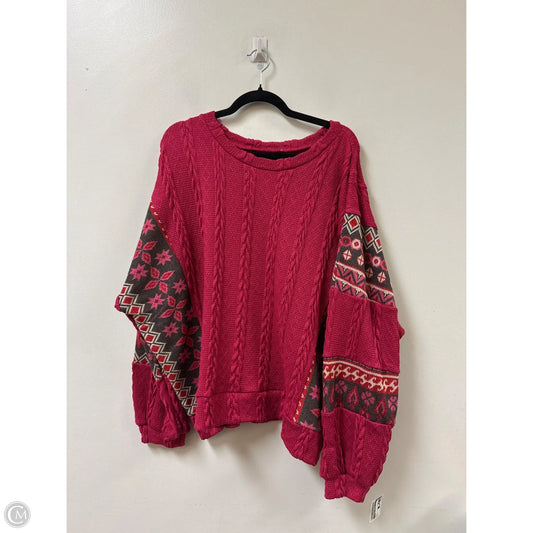 Sweater By Clothes Mentor In Pink, Size: L