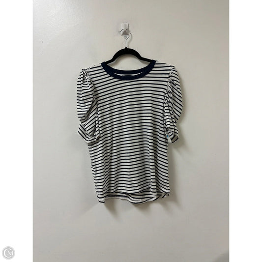 Top Short Sleeve By Modern Works In Navy, Size: L