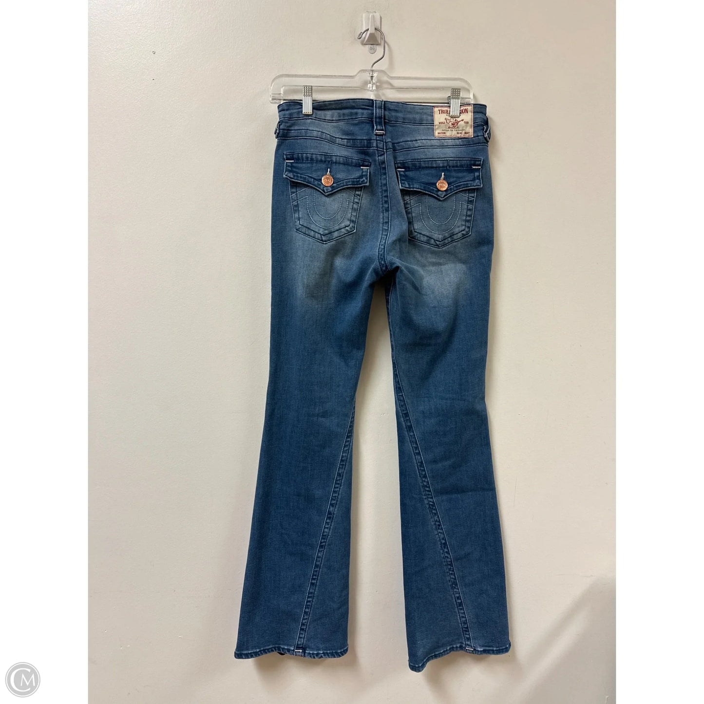 Jeans Flared By True Religion In Blue Denim, Size: 8