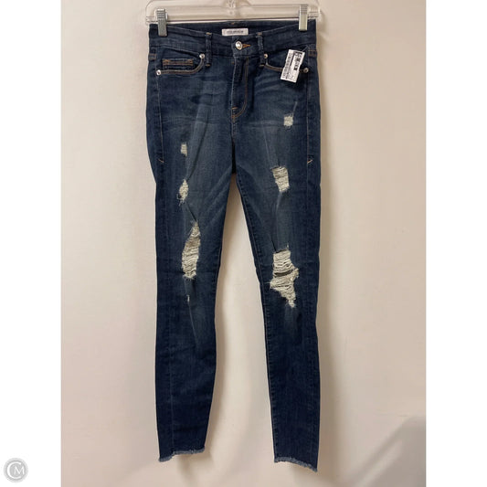 Jeans Skinny By Good American In Blue Denim, Size: 0
