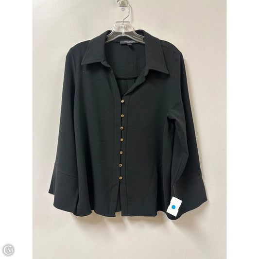 Blouse Long Sleeve By Marc New York In Black, Size: M