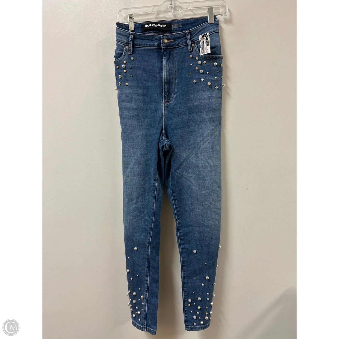 Jeans Designer By Karl Lagerfeld In Blue Denim, Size: 16