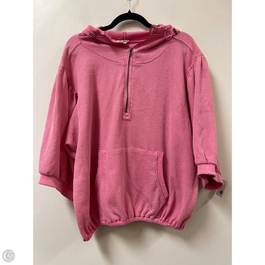 Sweatshirt Hoodie By Bibi In Pink, Size: S