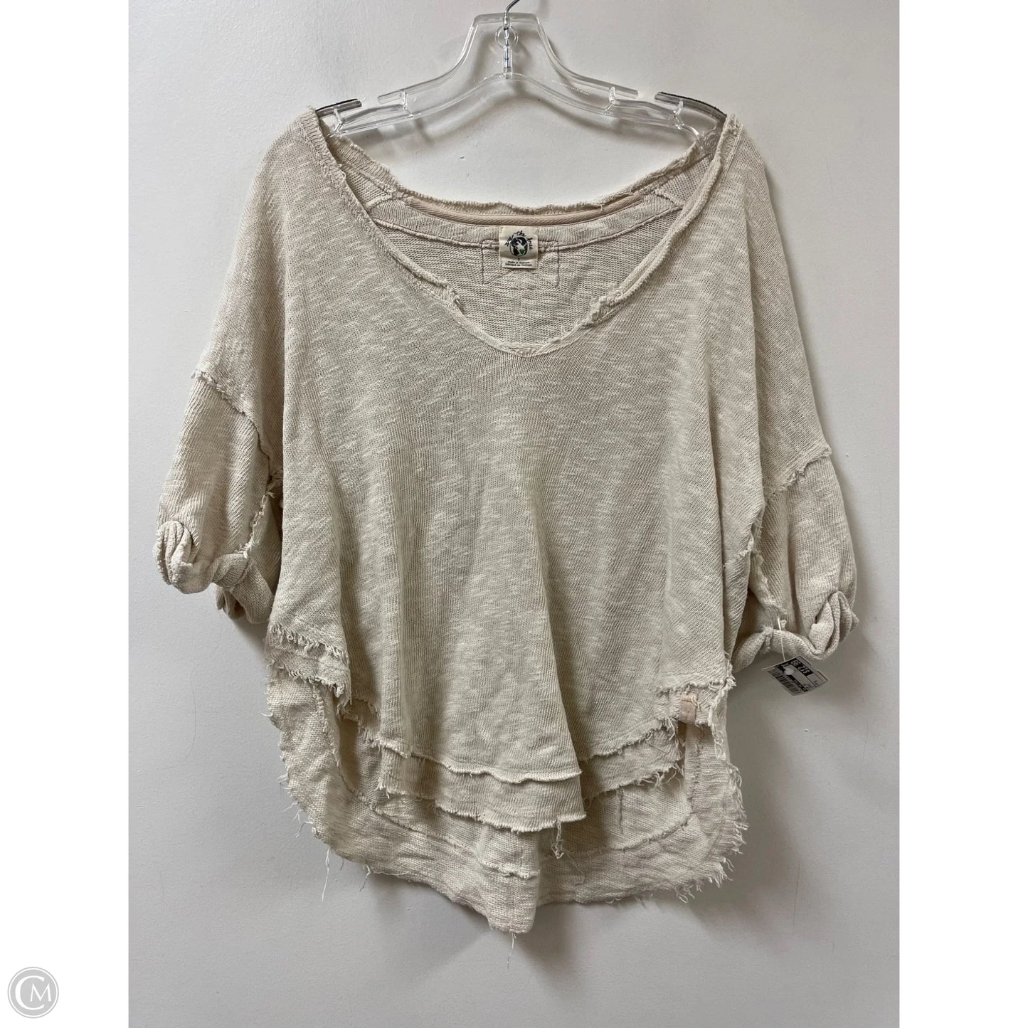 Top Short Sleeve By We The Free In Cream, Size: S