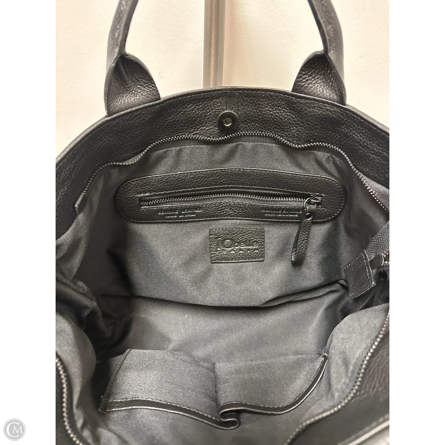 Handbag Leather By Cma, Size: Medium