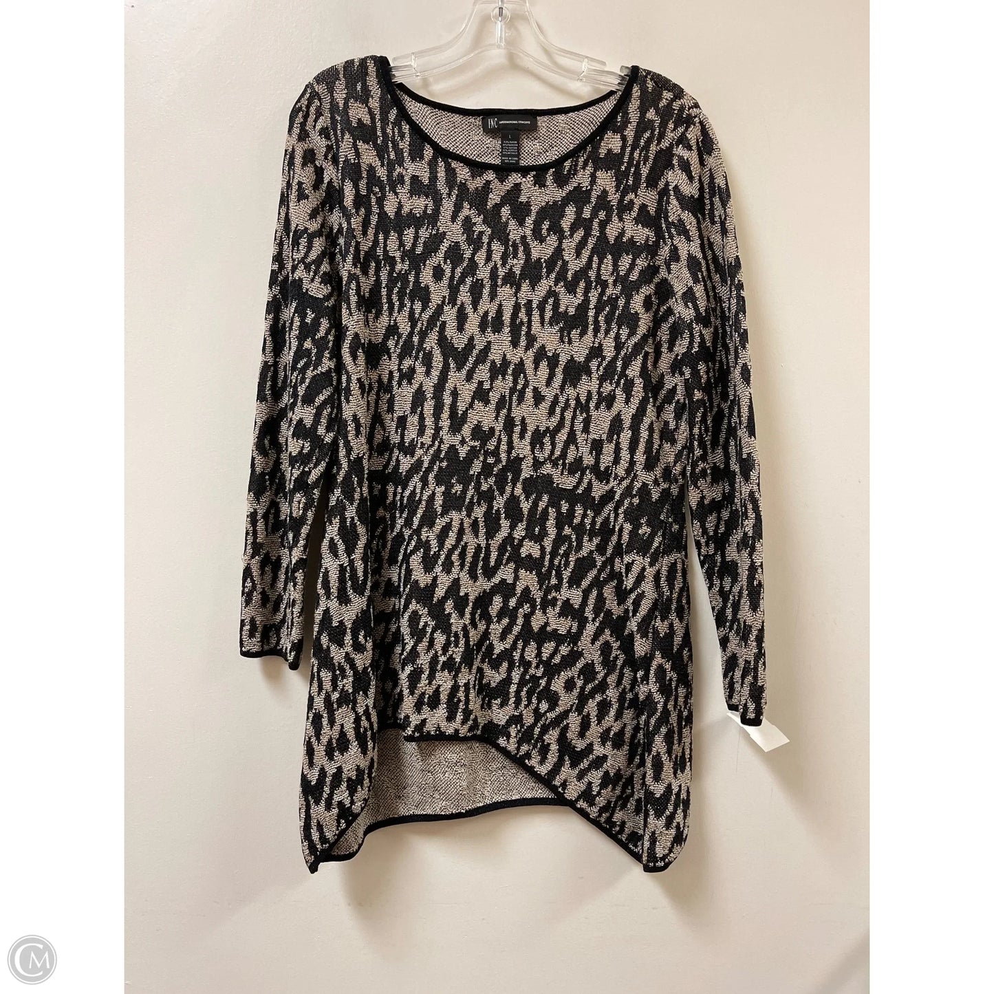Tunic Long Sleeve By Inc In Animal Print, Size: L