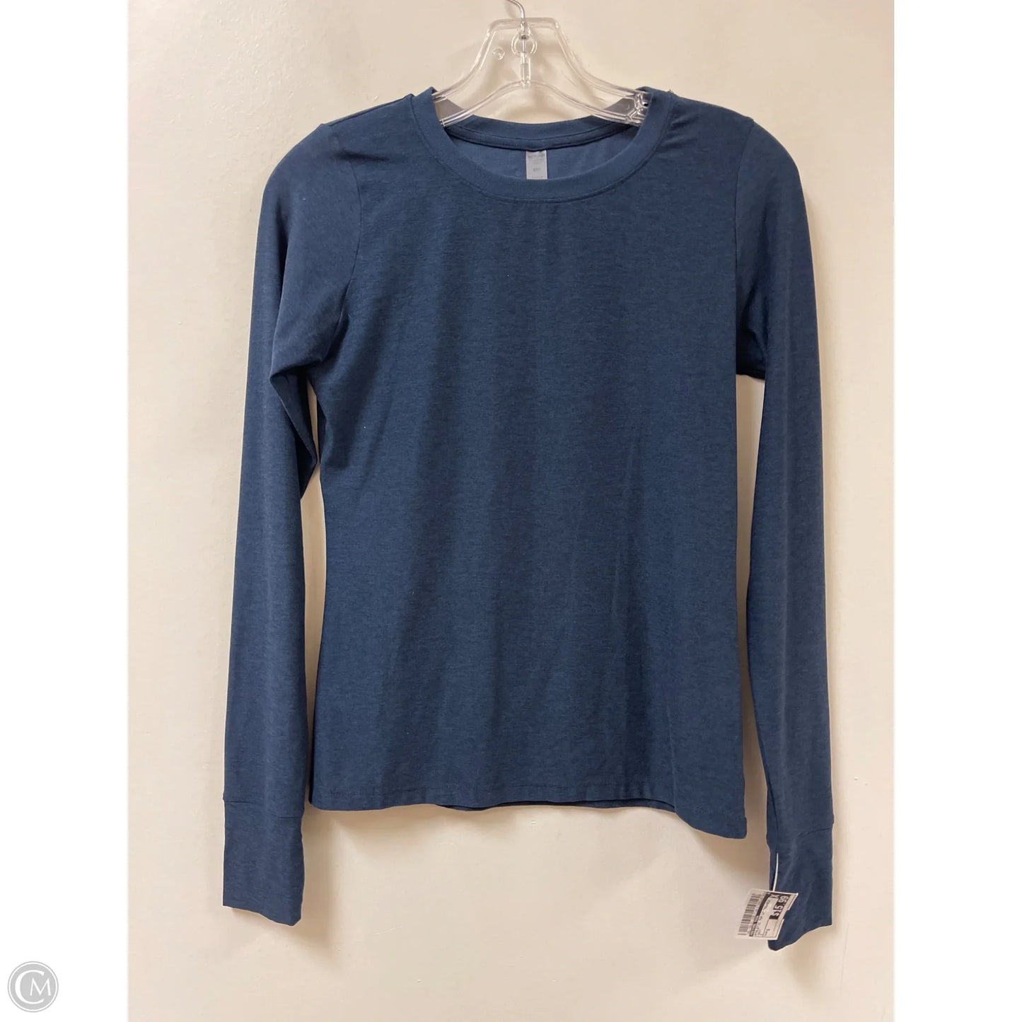 Athletic Top Long Sleeve Crewneck By Beyond Yoga In Navy, Size: S