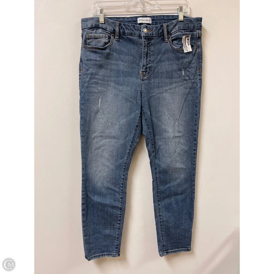Jeans Skinny By Sts Blue In Blue Denim, Size: 14