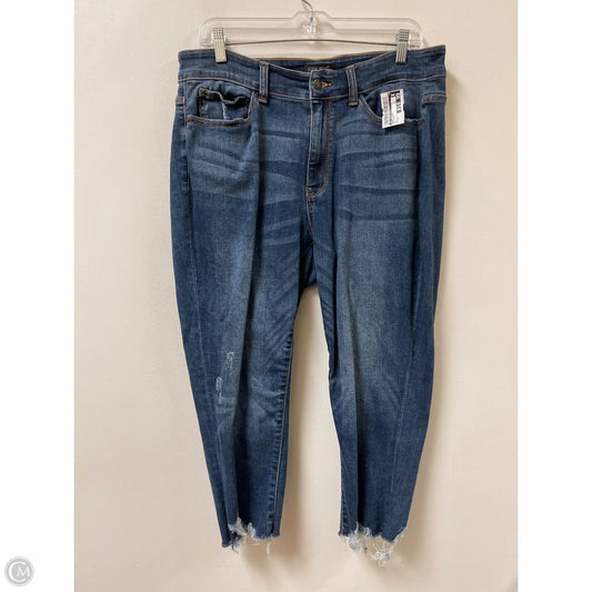 Jeans Skinny By Judy Blue In Blue Denim, Size: 16