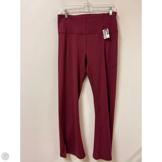 Athletic Leggings By Avia In Red, Size: M