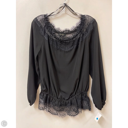 Top Long Sleeve By Jessica Simpson In Black, Size: M