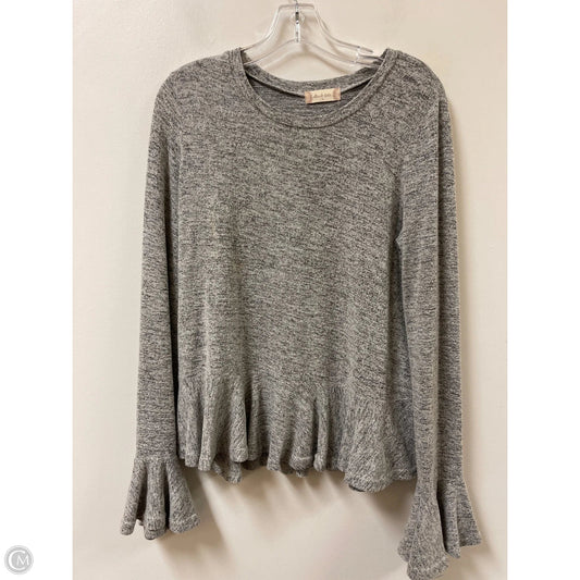Top Long Sleeve By Altard State In Grey, Size: M