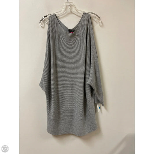 Tunic Long Sleeve By Vince Camuto In Grey, Size: M