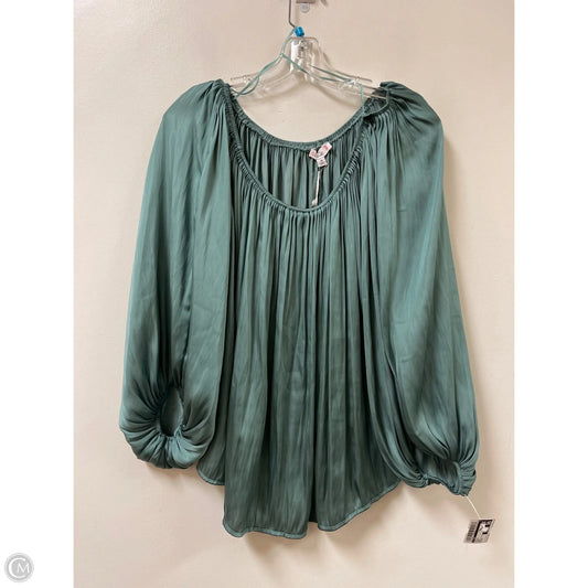 Top Long Sleeve By L Love In Green, Size: S