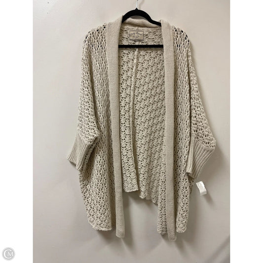 Cardigan By Lucky Brand In Cream, Size: L
