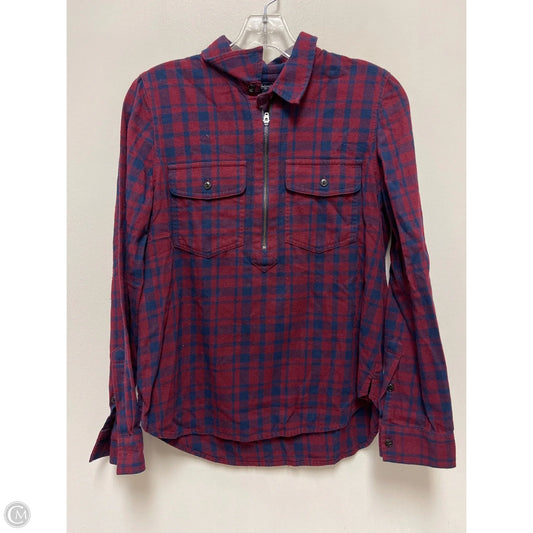 Top Long Sleeve By Madewell In Red, Size: S