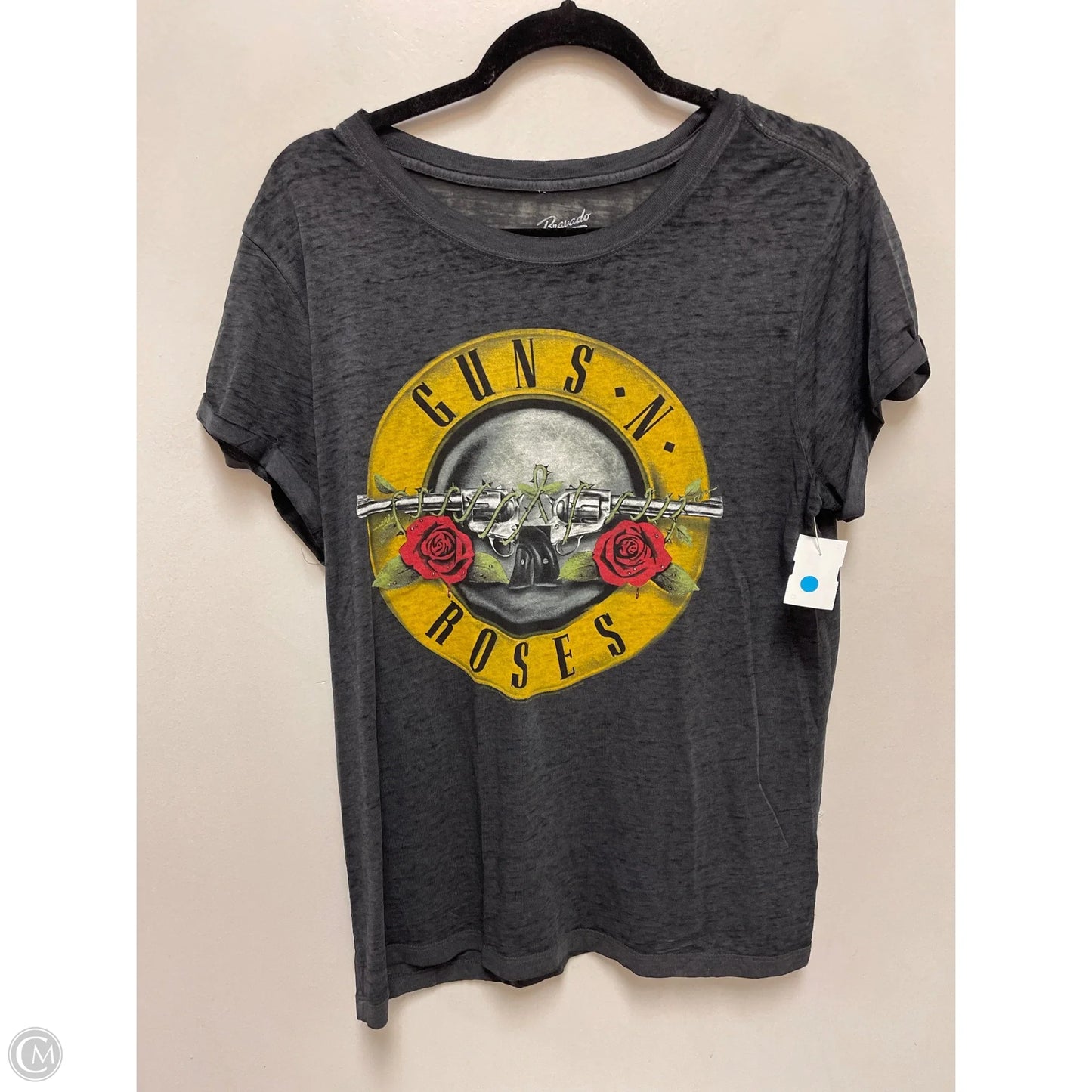 Top Short Sleeve By Clothes Mentor In Grey, Size: Xl