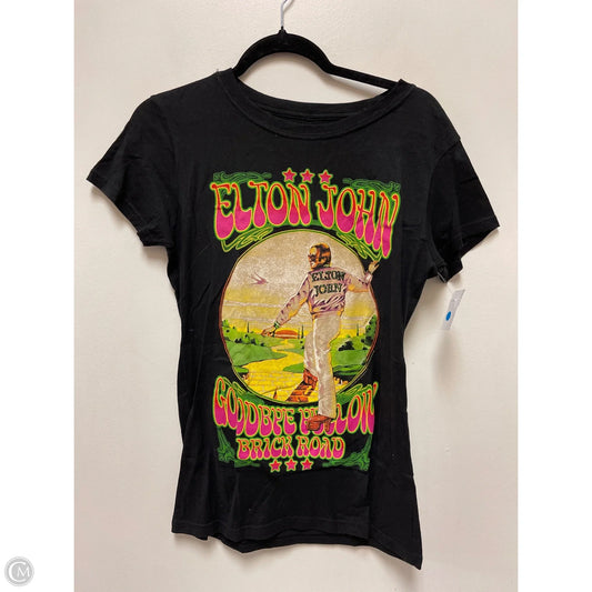 Top Short Sleeve By Clothes Mentor In Black, Size: S