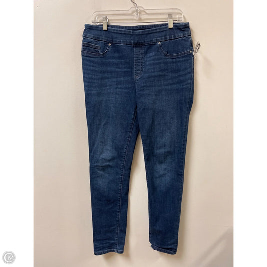 Pants Leggings By Chicos In Blue Denim, Size: 8