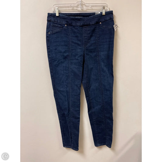Pants Leggings By Chicos In Blue Denim, Size: 8