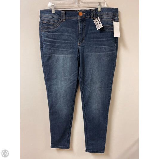 Jeans Skinny By Democracy In Blue Denim, Size: 16