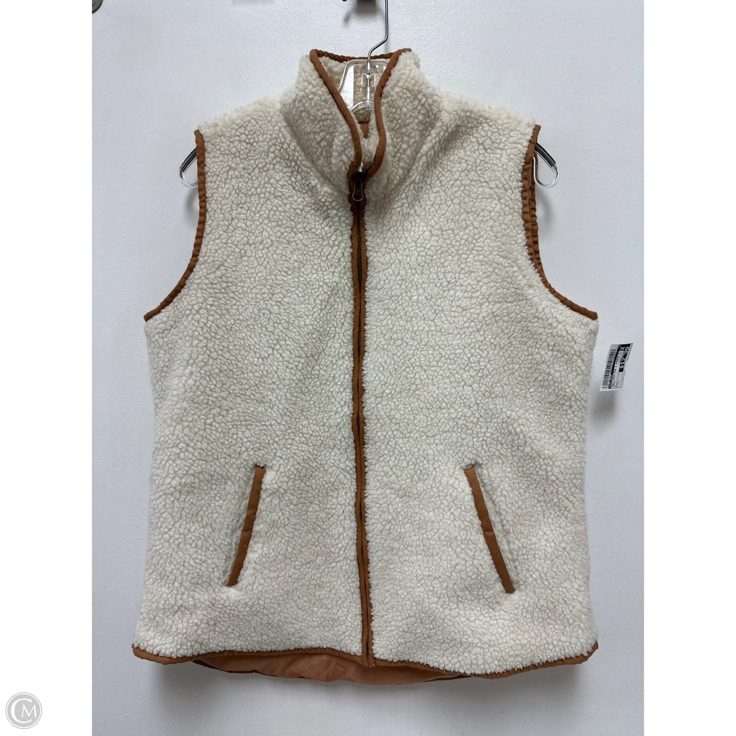 Vest Faux Fur & Sherpa By Old Navy In Cream, Size: L