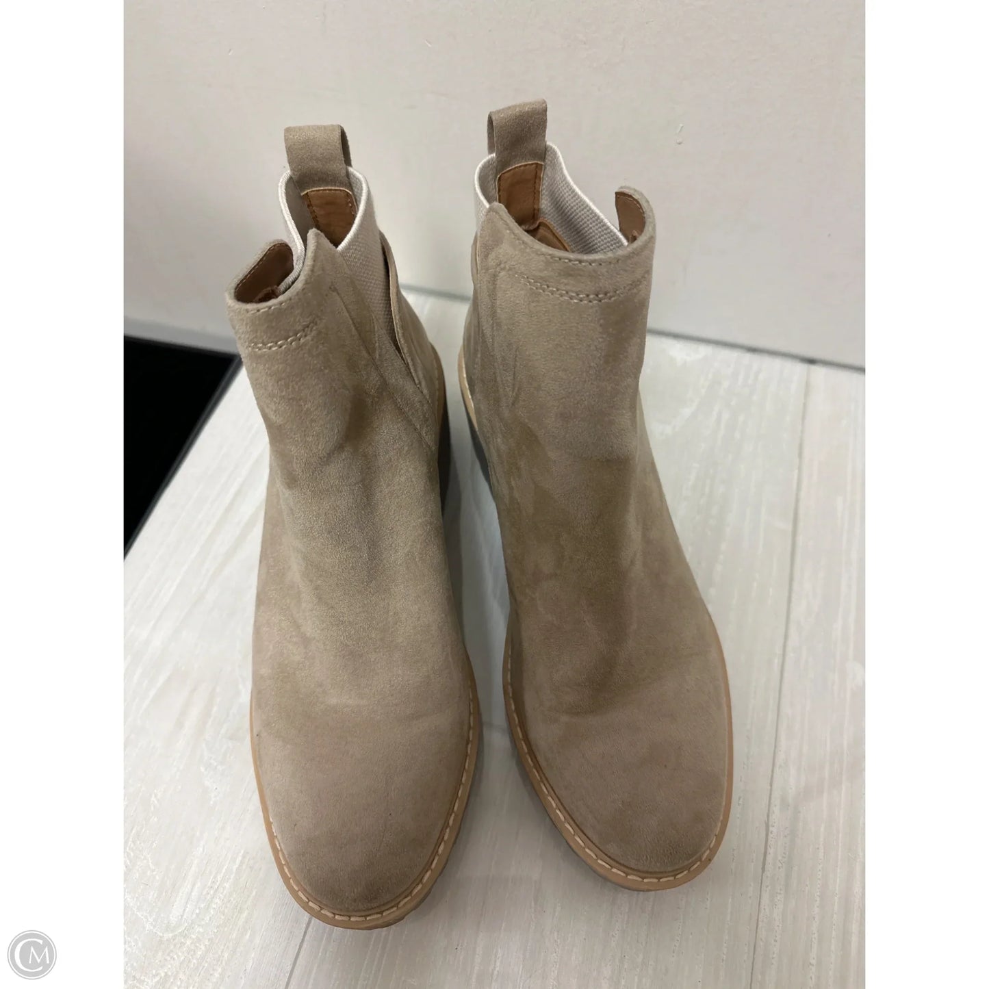 Boots Ankle Heels By Dolce Vita In Taupe, Size: 8