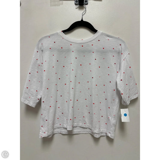 Top Short Sleeve By Nicole By Nicole Miller In White, Size: S