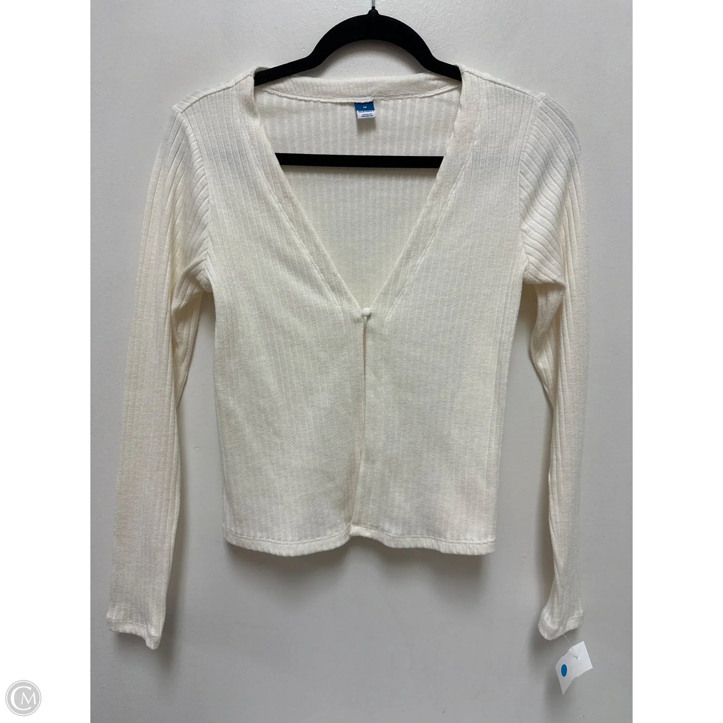 Sweater Cardigan By Old Navy In Cream, Size: M