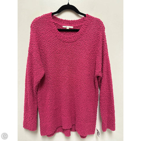 Sweater By Seven 7 In Pink, Size: M